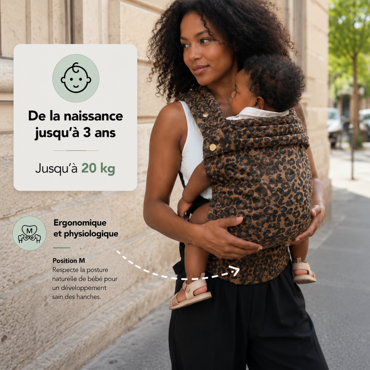 Porte-bébé HelloBiboo Koala — Léopard